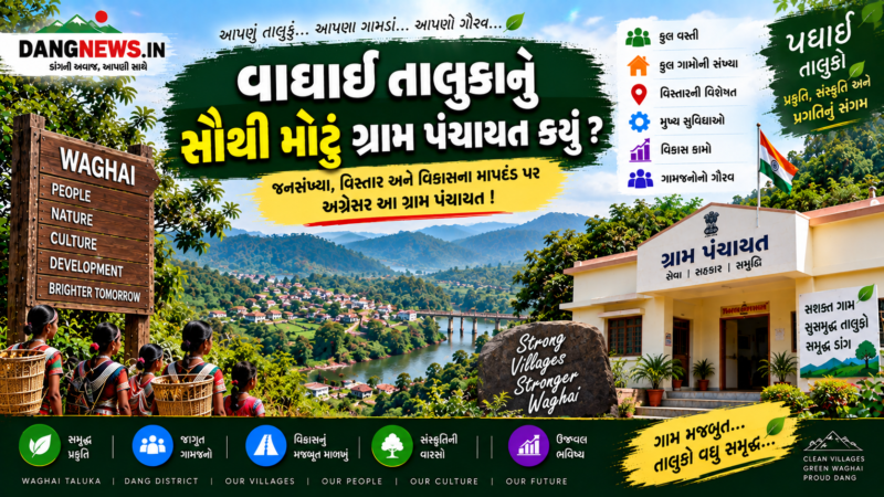 biggest village panchayat in waghai taluka